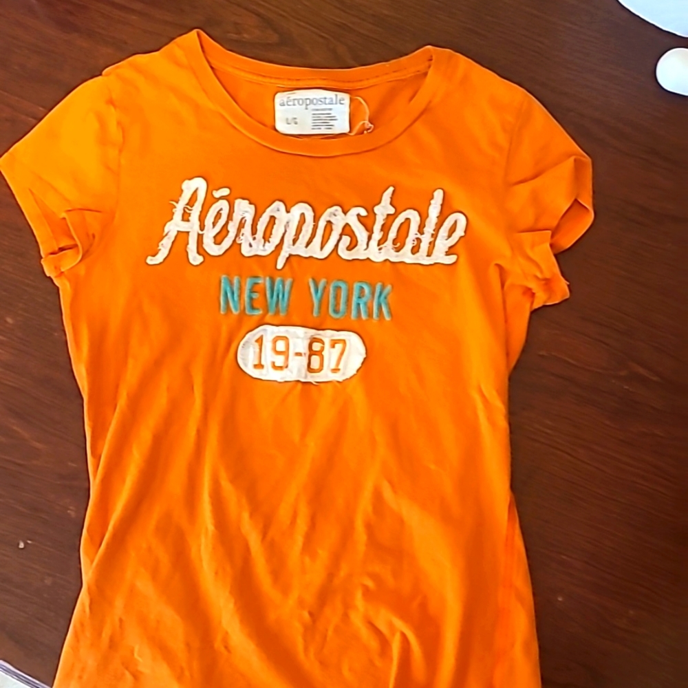 Vintage orange aeropostale shirt